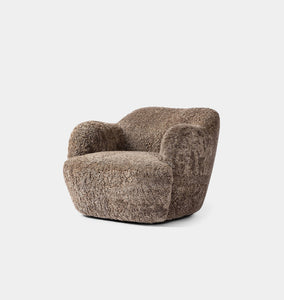 Shia Swivel Chair Sepia Shearling