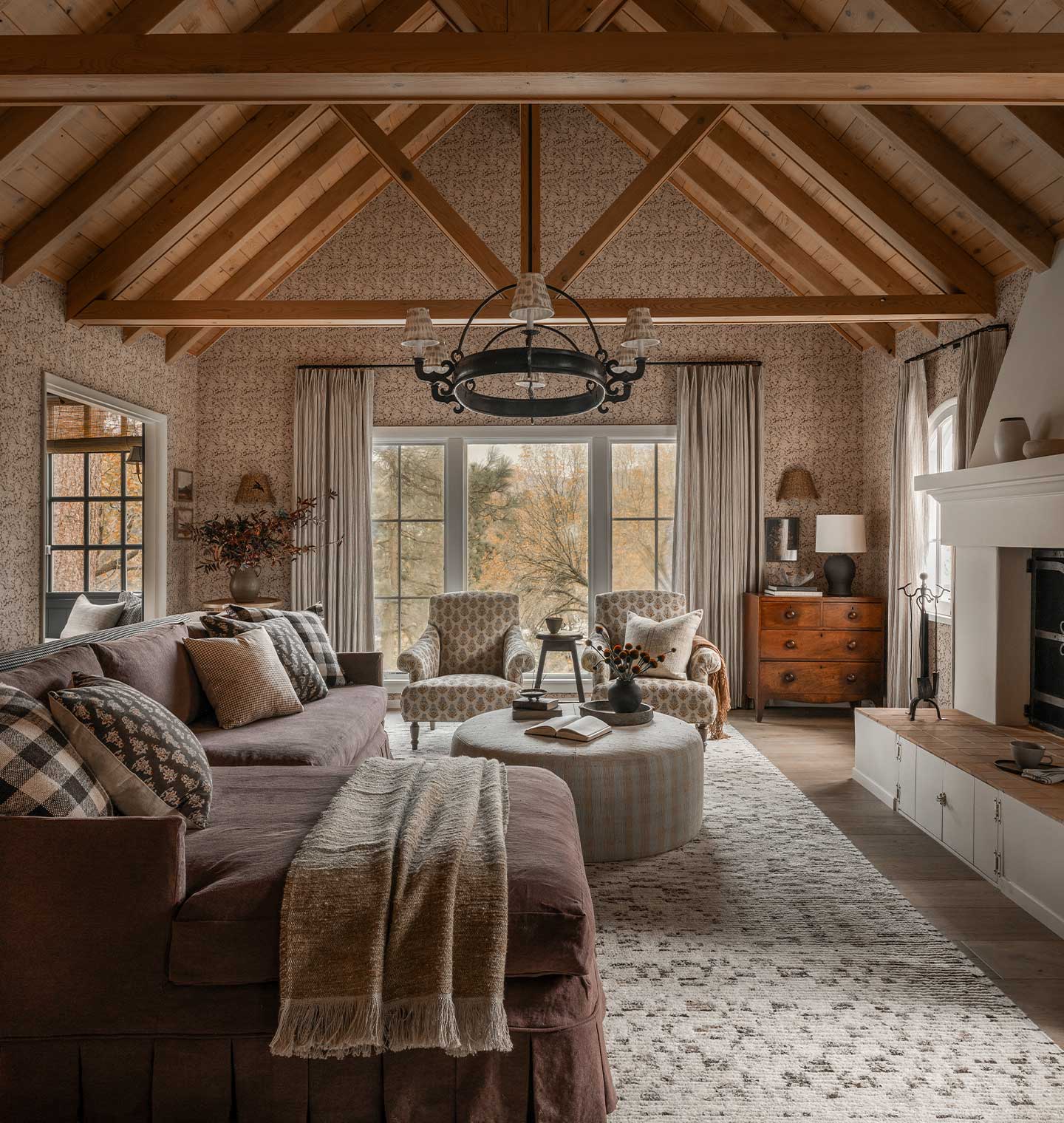 Shoppe Amber Interiors Oak Wallpaper - Thumbnail 3