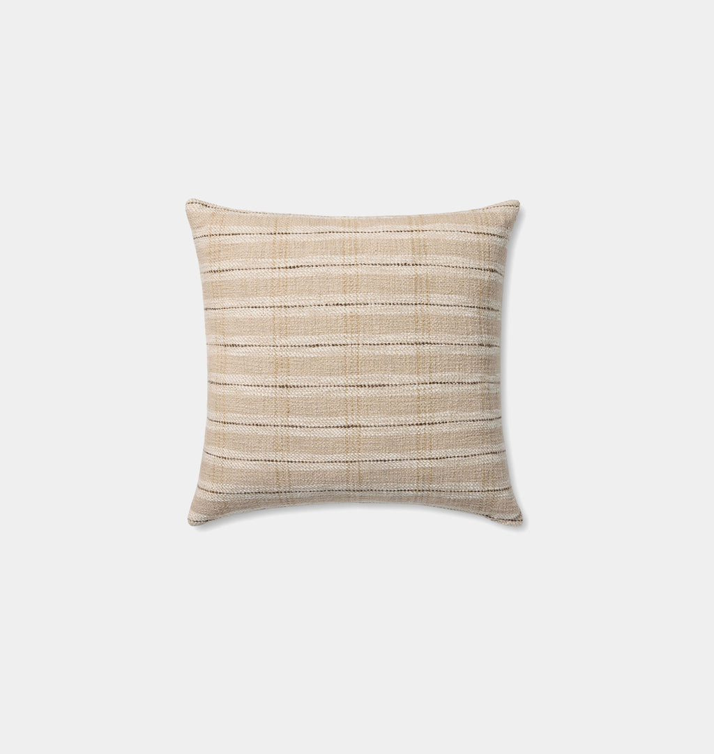 Stockton Pillow Sand / Multi 22" x 22" with down insert