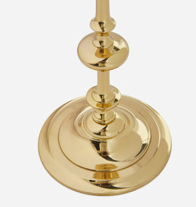 Oma Brass Taper Candlestick Holder