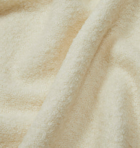 Alpaca Throw Blanket White