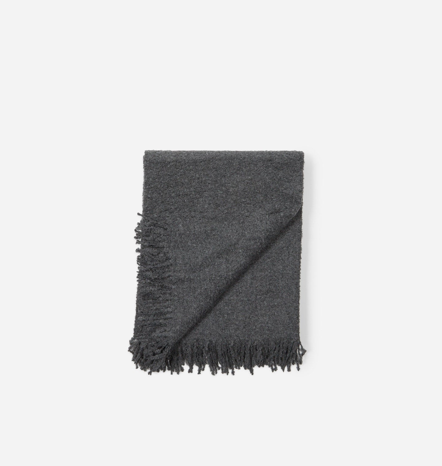 Alpaca Throw Blanket Charcoal