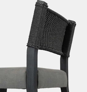 Talia Outdoor Dining Chair Charcoal