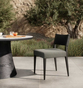 Talia Outdoor Dining Chair Charcoal