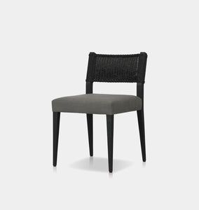 Talia Outdoor Dining Chair Charcoal