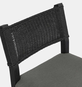 Talia Outdoor Dining Chair Charcoal