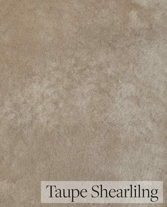 Taupe Shearling Fabric Swatch 