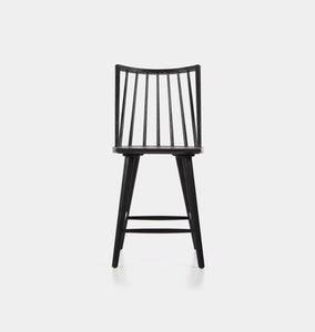 Ted Counter Stationary Stool Black Oak