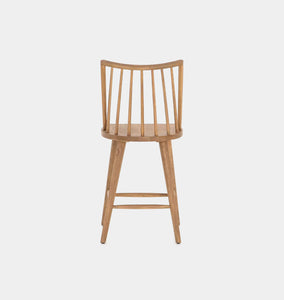 Ted Counter Stationary Stool Sandy Oak