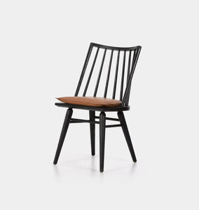 Ted Dining Chair Black Oak w/ Cushion