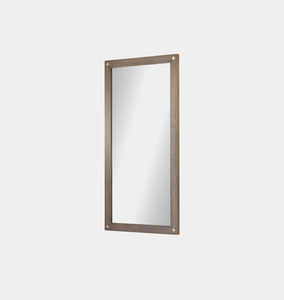 Timil Mirror Washed Taupe Mango Bone Inlay