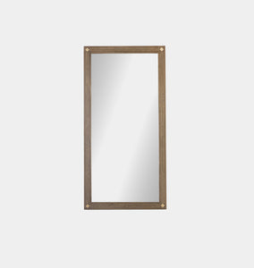 Timil Mirror Washed Taupe Mango Bone Inlay