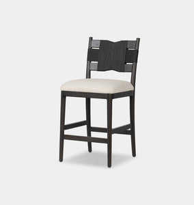 Tova Counter Stool Distressed Black