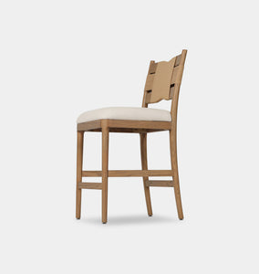 Tova Counter Stool Light Buff Oak