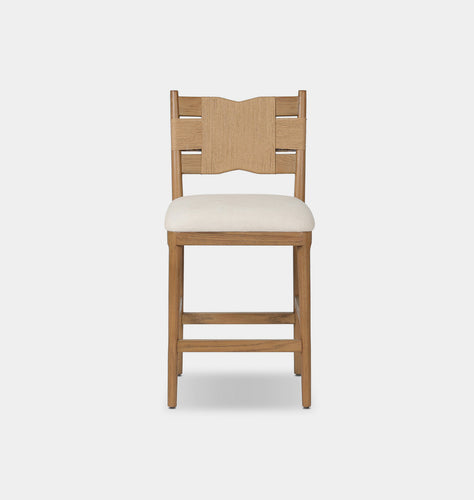 Tova Counter Stool Light Buff Oak