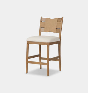 Tova Counter Stool Light Buff Oak