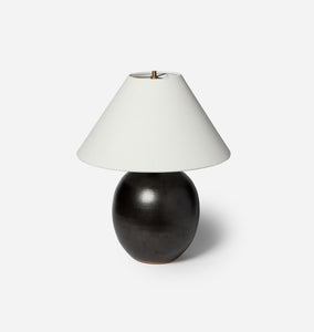 Large Orb Lamp Iron Black