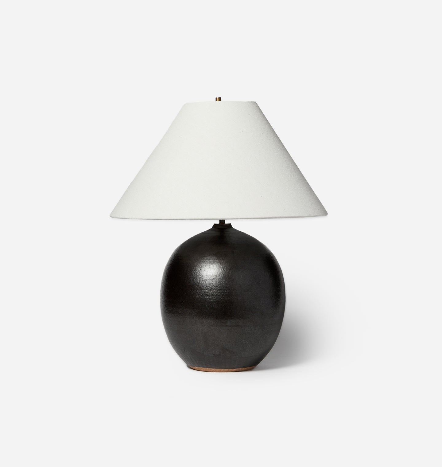 Large Orb Lamp Iron Black