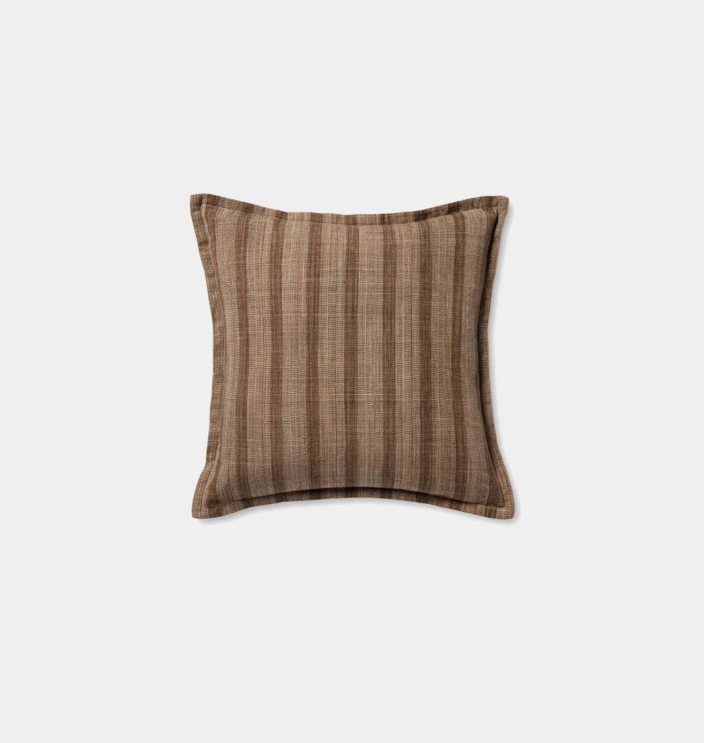 Vespera Pillow Brown / Multi 22" x 22" with Down Insert
