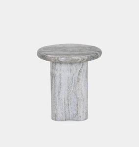 Waylie Small River Grey Marble End Table