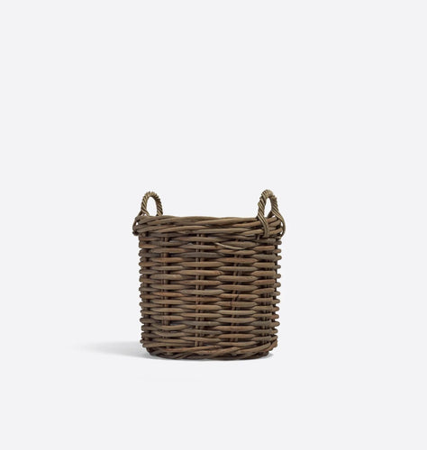 Handwoven Rattan Planter Small
