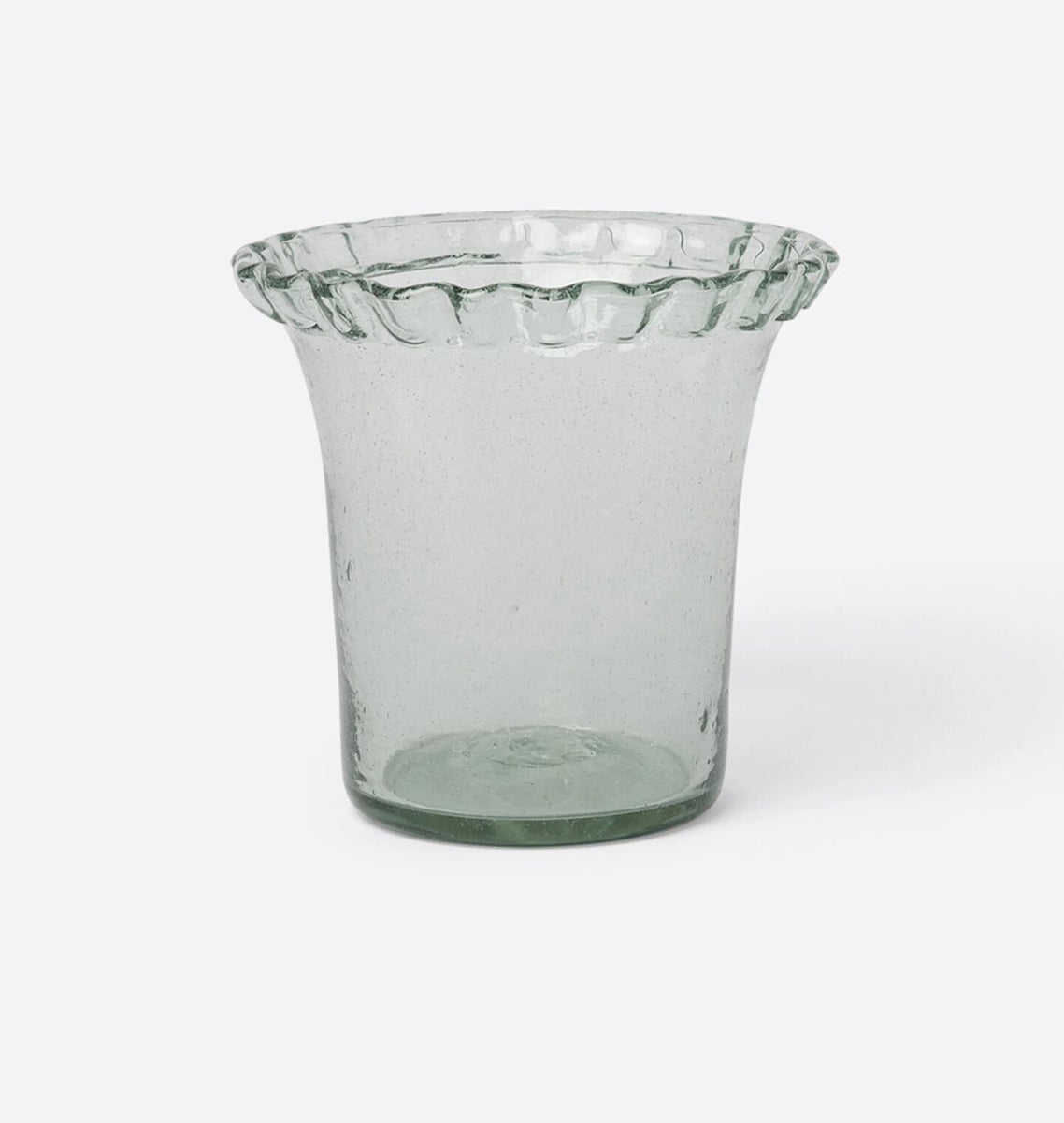 Pie Crust Glass Planter | Shoppe Amber Interiors