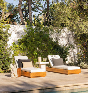 Mina Outdoor Chaise Lounge