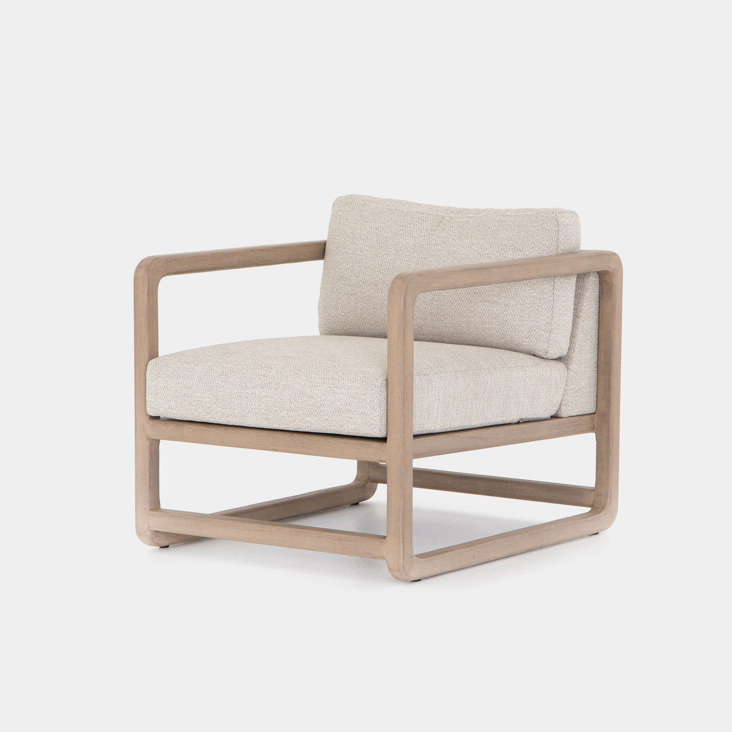 Mantell Teak Outdoor Chair In Faye Sand