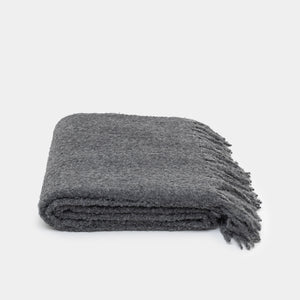 Alpaca Throw - Charcoal - Blankets – Shoppe Amber Interiors