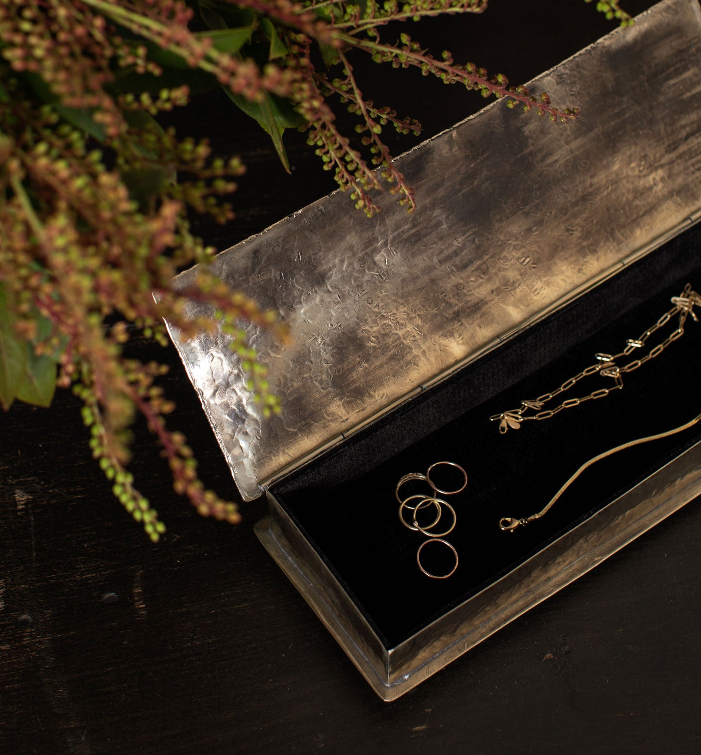 Hammered Silver Box - Thumbnail 5