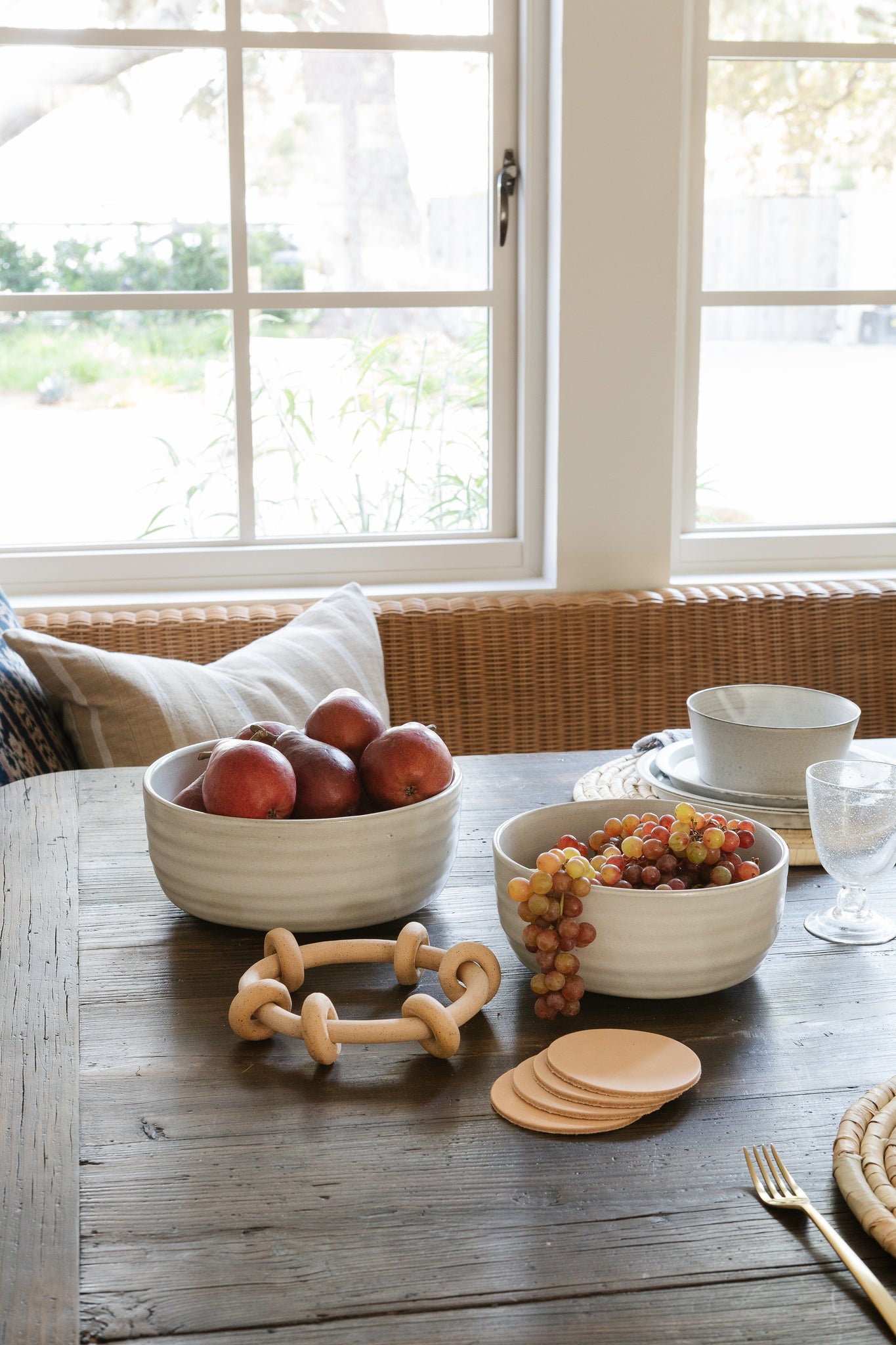 Amber Leather Coasters S/4 - Thumbnail 3