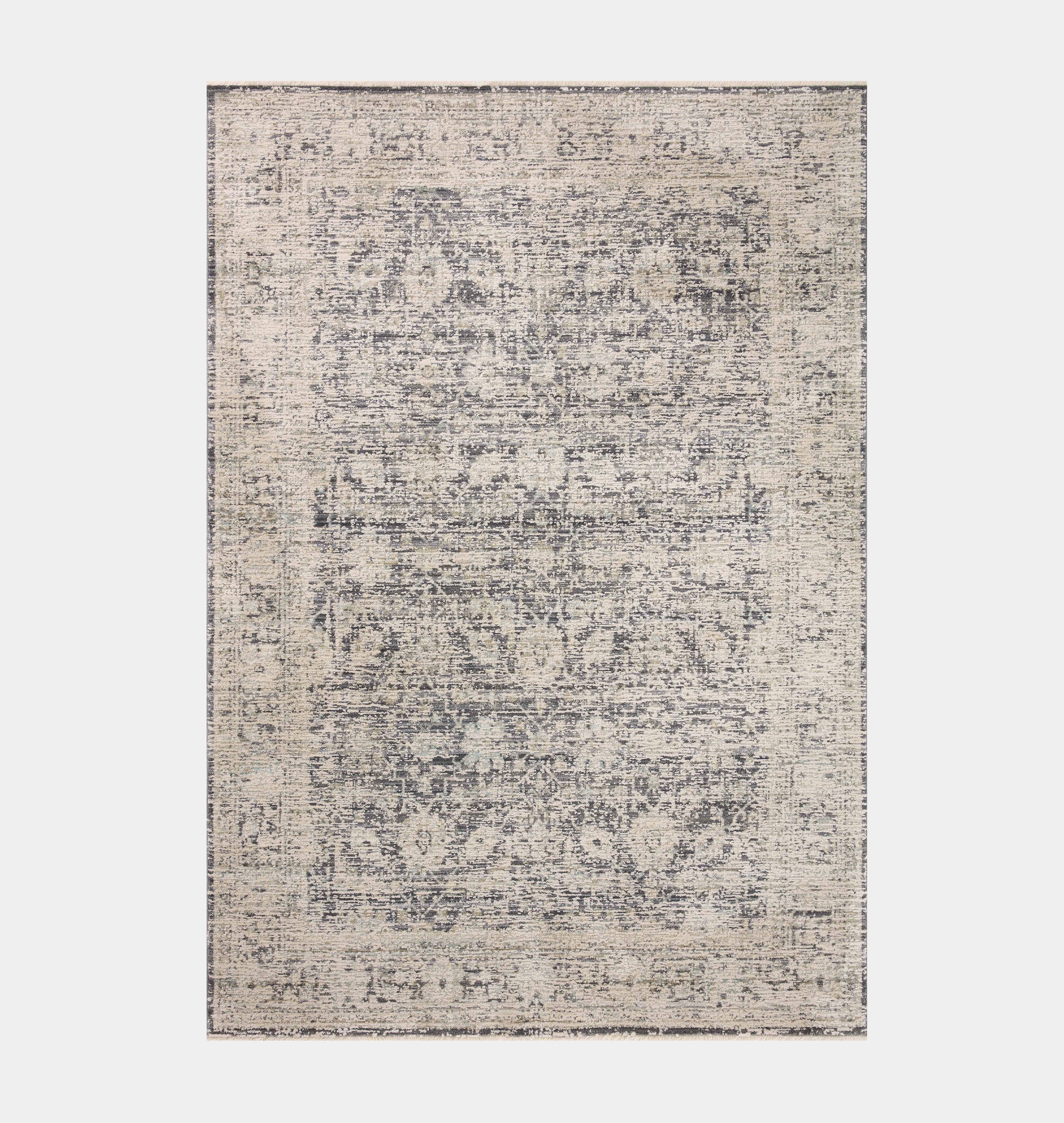 Alie ALE-05 Charcoal / Beige Area Rug