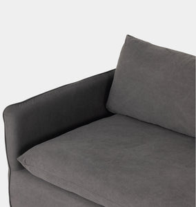 Charcoal Alder Slipcover Sofa