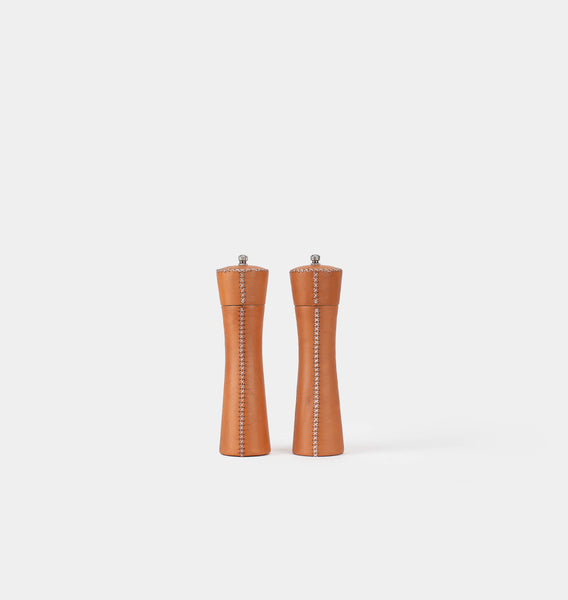 Leather Wrapped Salt & Pepper Mill | Shoppe Amber Interiors