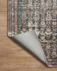  Loloi Amber Lewis x Loloi Billie Collection BIL-05 Denim /  Blush 2'-6 x 9'-6, 0.19 Thick Runner Rug : Clothing, Shoes & Jewelry