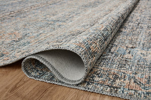  Loloi Amber Lewis x Loloi Billie Collection BIL-05 Denim /  Blush 2'-6 x 9'-6, 0.19 Thick Runner Rug : Clothing, Shoes & Jewelry