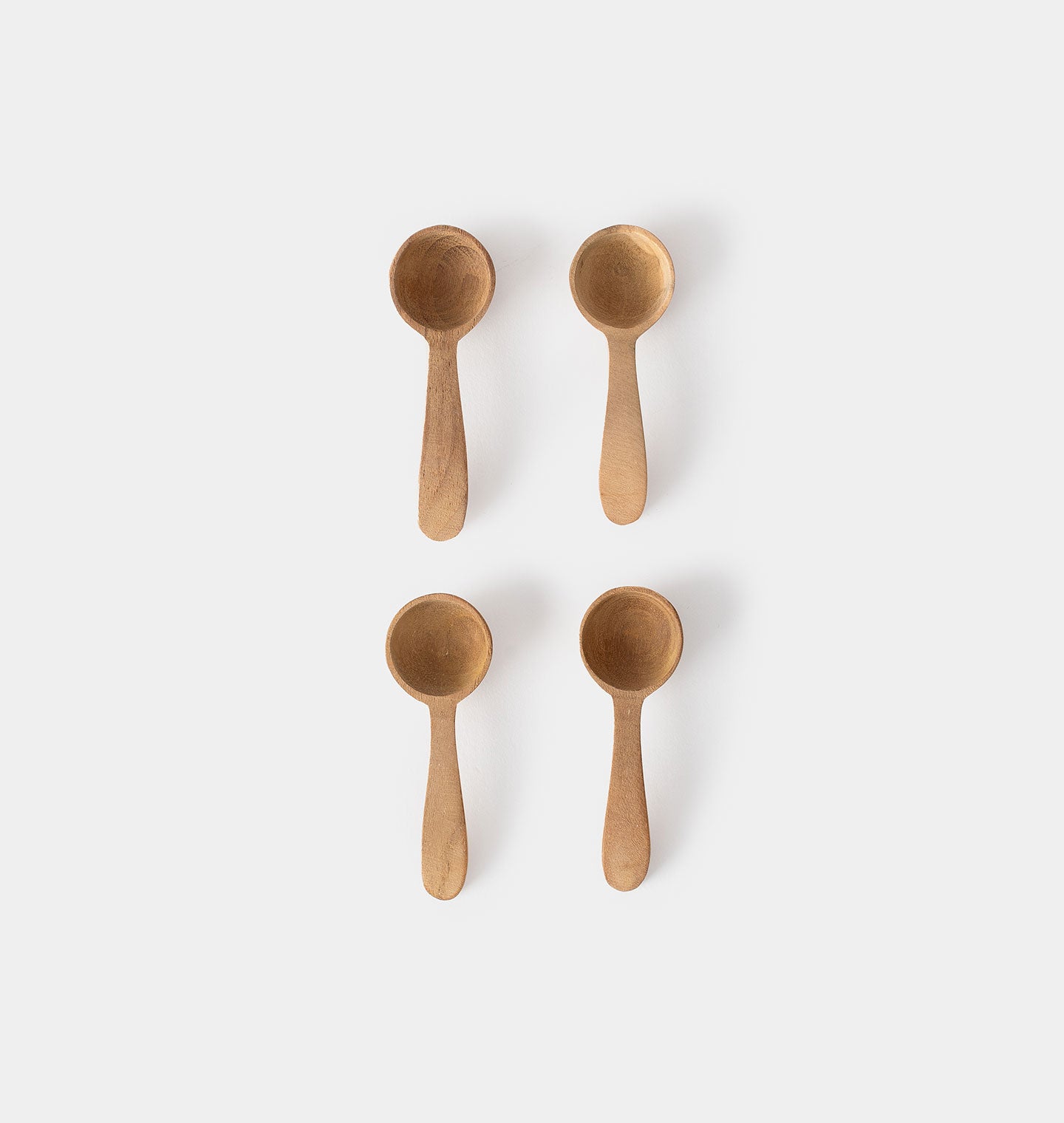 Teak Salt Spoons S/4