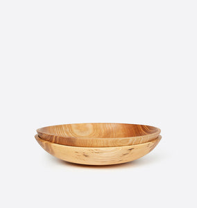 Hand Carved Shallow Bowl