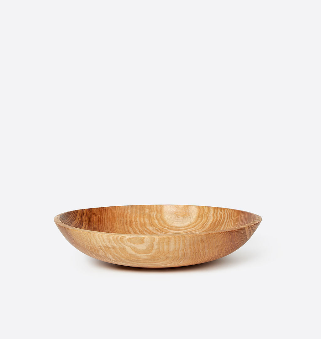 Hand Carved Shallow Bowl