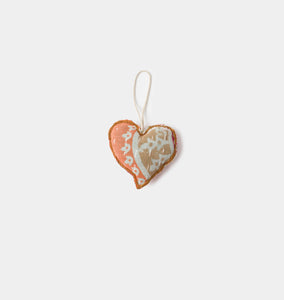 Recycled Fabric Ornament Heart