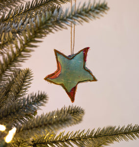 Recycled Fabric Ornament Star