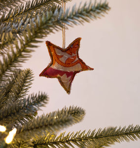 Recycled Fabric Ornament Star