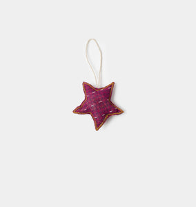 Recycled Fabric Ornament Star