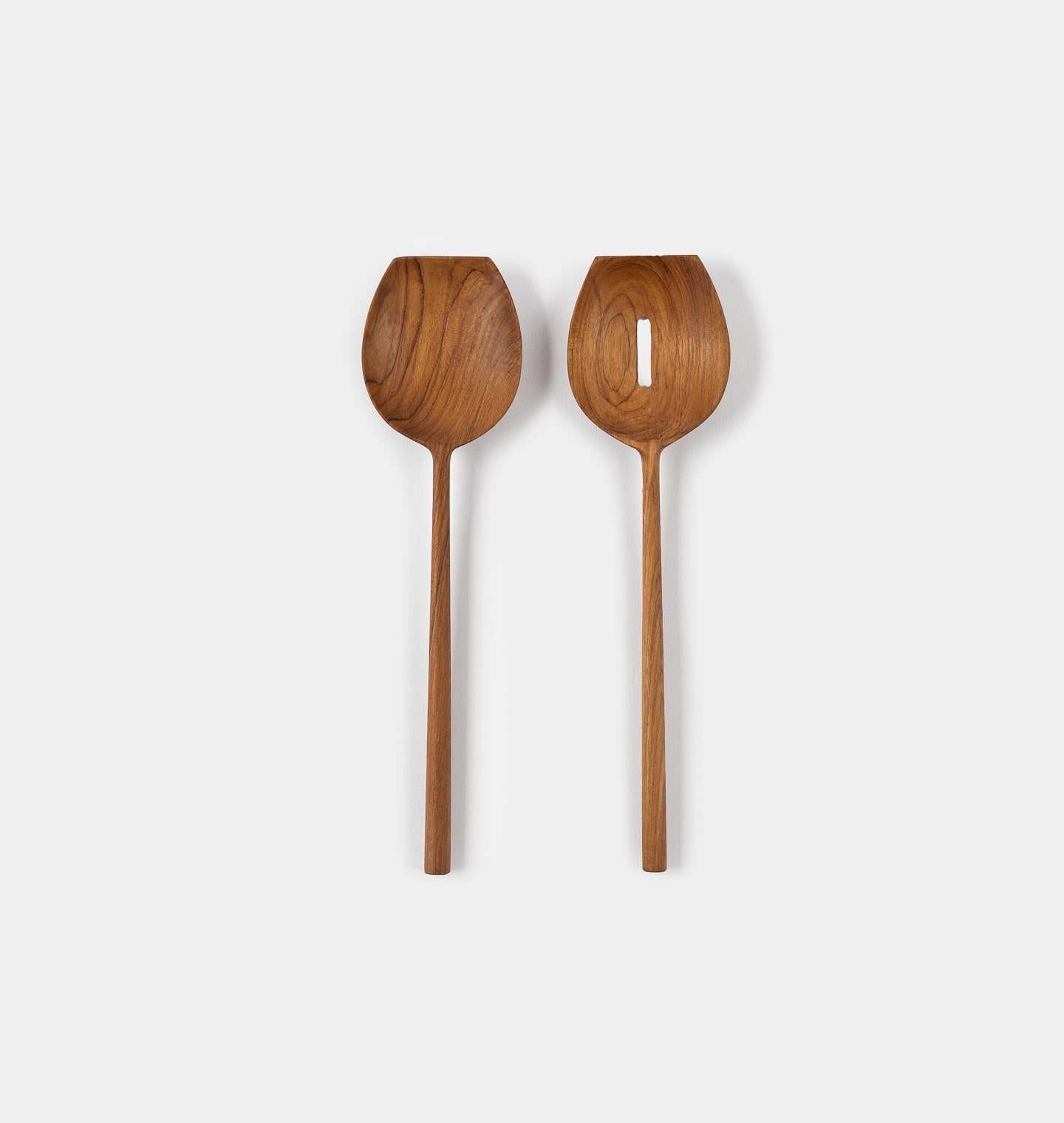 Teak Salad Servers S/2