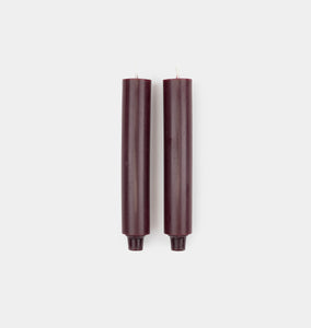 Column Taper Candlestick S/2 Maroon