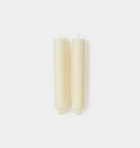 Column Taper Candlestick S/2 White