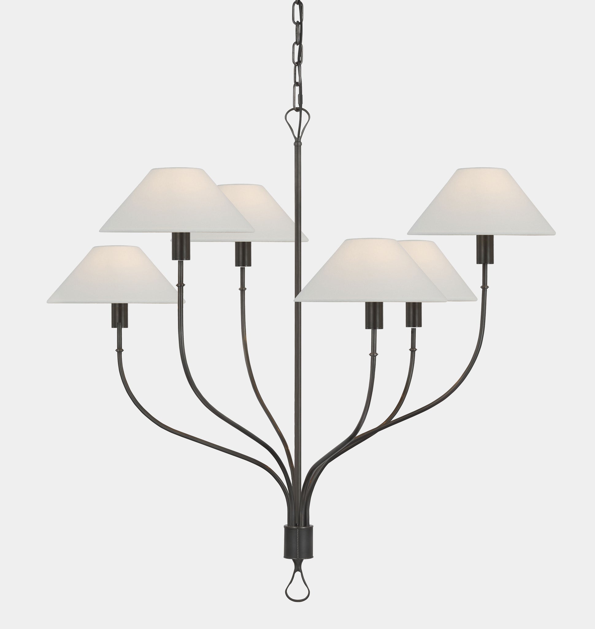 Visual Comfort Griffin Staggered Tail Chandelier - Thumbnail 5
