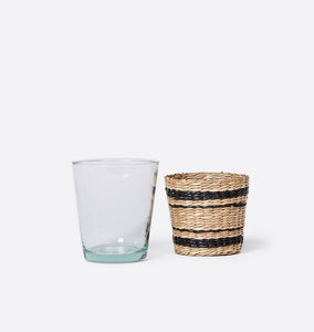 Striped Seagrass Glassware