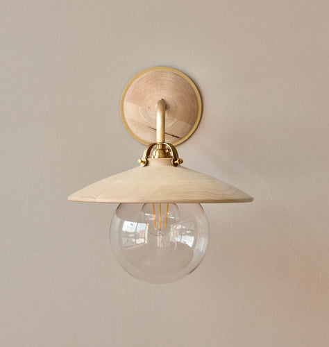 Edmund Wall Sconce Clear Maple 