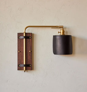 Ava Wall Sconce Hardwired Black
